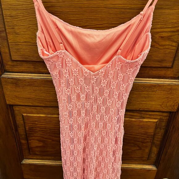 Bardot Adoni Mesh Midi Dress Lili Pink size XS NWT's $119 Women's - Picture 8 of 15